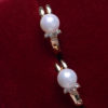Pearl and Rhinestone Bunny Earrings