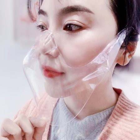 Premium Transparent Face Mask (Super Breathable,Long Coverage)