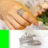 Princess Crown Ring Set of 2