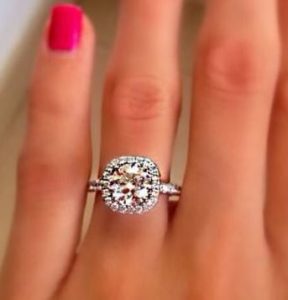 Princess's Jewel Rhinestone Statement Ring