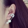 Fashion Pearl Pin Statement Ear Cuff (Single, 1 piercing)