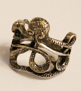 Octopus Vintage Style Ring (Antique Bronze)