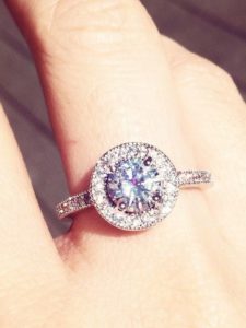 Imitation 3 Carat Diamond Fashion Ring