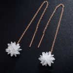 Sea Shell Flower Tassel Earrings