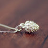 Silver Pine Cone Fashion Necklace