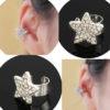 Star Rhinestone Ear Cuff (Single, Adjustable, No Piercing)