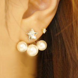 Star and Pearls Wrapping Ear Cuffs
