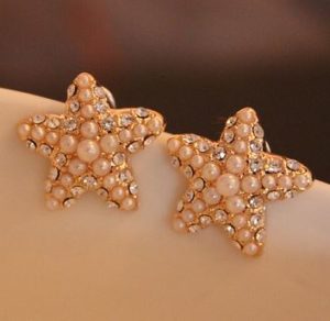 Starfish Pearl Fashion Earrings