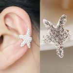 Starfish Sparkly Fashion Single Ear Cuff