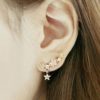 Stars Tassel Rhinestone Earrings