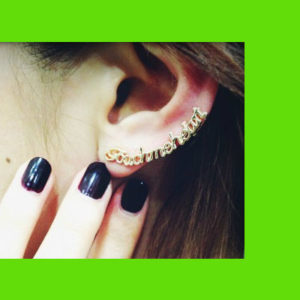 Touch me heart Statement Ear Cuff (Single, 1 Piercing Needed)