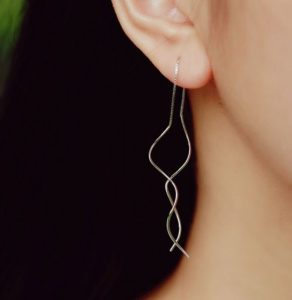 Twist and Love Silver Earrings