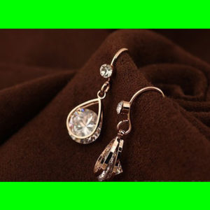 Wrapped Diamond Rhinestone Earrings