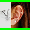 Yes Diamond Ear Cuff (Silver,Single, No Piercing)