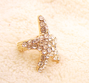 Star Fish Sparkly Fashion Single Ear Cuff
